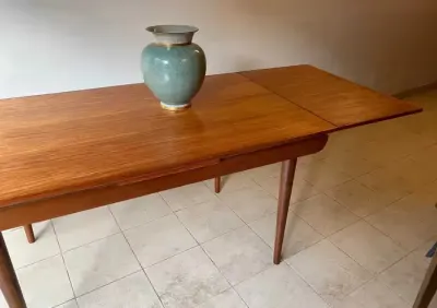 Stół rozkładany duński design lata 70 — praca sadowskiantyki, Kraków