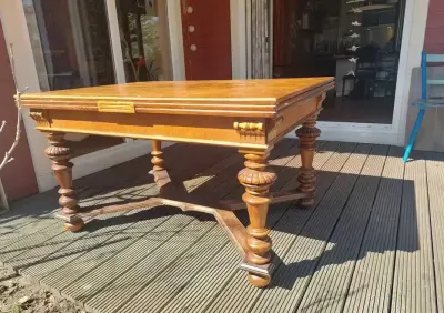 Stół ROZKŁADANY kuchni jadalni drewniany antyk do 362CM 16 osobowy drewno — praca Grzegorz, Kraków