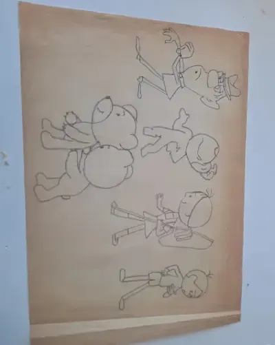 Szkic do bajki Reksio,Bolek i Lolek — praca jacekgog1979, Warszawa