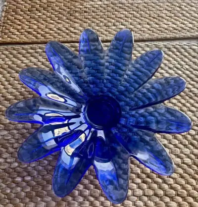 Szklana Patera 28 cm w idelanym stanie . — praca Sławomir, Łódź