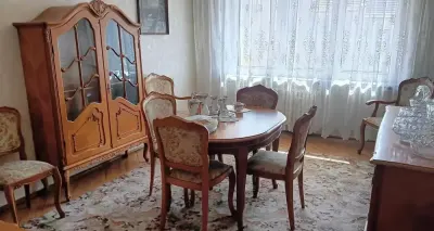 UNIKAT! Kompletna Jadalnia „BOGDANA” 1984 r. – Rumuński Chippendale (12 elementów) – STAN IDEALNY! — praca Paweł, Poznań