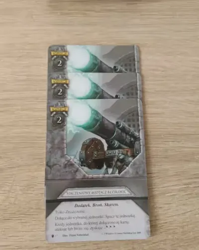Warhammer Inwazja – Spaczeniowy Miotacz Błyskawic x3 (z zestawu Skaveńska Zaraza) NEUTRAL +3 młotki! — praca Ewa, Warszawa