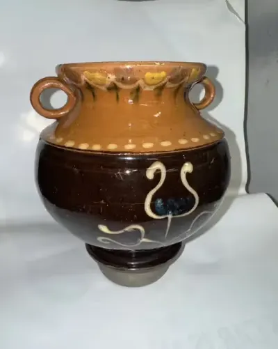 Wazon Ceramiczny” Ceramika Kaszubska” R. Necel — praca Mariola, Poznań