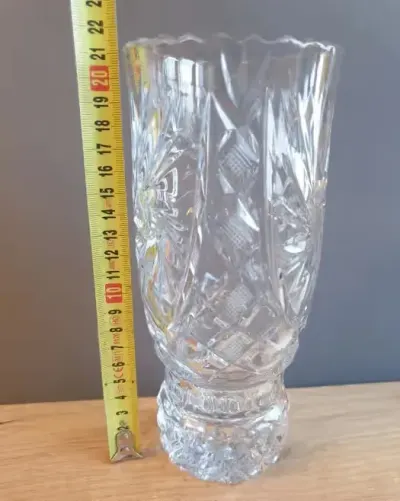 Wazon kryształowy 21cm — praca Abril, Gdańsk