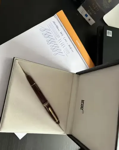 Wieczne pióro Montblanc meisterstuck 146- burgundy — praca Rouzbeh, Łódź