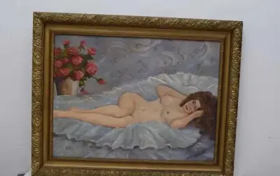 WOJCIECH WEISS - Akt kobiety - stary obraz — praca AntykiDecco, Kraków
