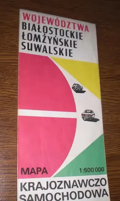 Województwo Białostockie Łomżyńskie Suwalskie Mapa Kraj. Samochodowa — praca Izabela, Poznań