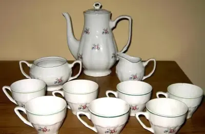 WYPRZEDAŻ ceramiczny komplet do kawyp627 — praca WALDEK, Wrocław