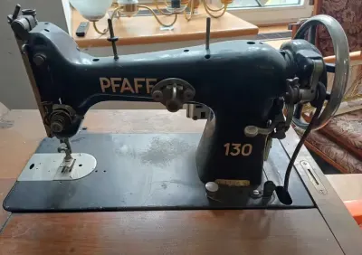 Zabytkowa maszyna do szycia Pfaff model 130 — praca Piotrkowska81LDZ, Łódź