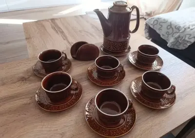 Zestaw kawowy z PRL — praca Robert tylko odbiór osobisty, Łódź