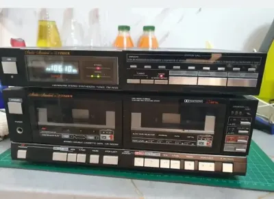 Zestaw magnetofon kasetowy plus tuner Fisher studio standard — praca Skarby-czasu, Wrocław