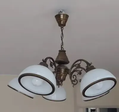 Żyrandol lampa sufitowa do salonu — praca Rafał, Łódź
