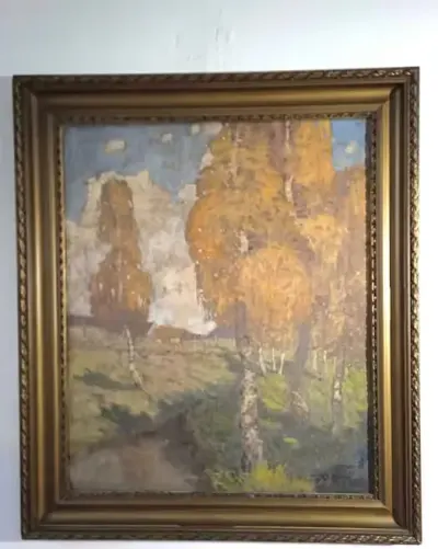 Obraz Kazimierz Łotocki Sygnowany Certyfikat — praca Janek, Łódź