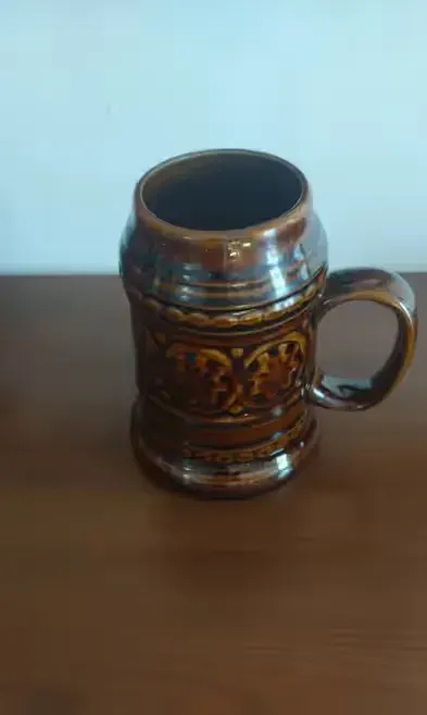 Kufel ceramiczny — praca Magda, Łódź
