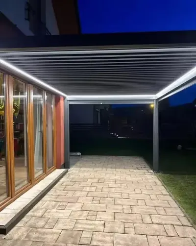 Pergola aluminiona KOTOBA | lamelowa | LED | RATY 10/20x 0% | wymiary do wyboru | MONTAŻ I TRANSPORT W CENIE — praca Michał, Piaseczno