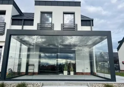 Pergola Aluminiowa Lamele Zadaszenie Taras Led Transport Aluminium — praca Wanda W., Wrocław