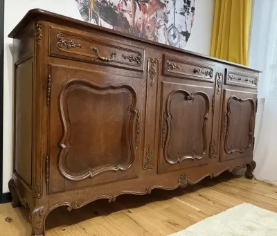 Drewniana komoda po renowacji - lite drewno , dąb — praca Hanna G., Wrocław