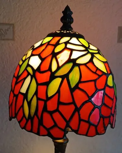 Lampa ,, Tiffany " witrażowa - Vintage — praca Jacek W., Wrocław