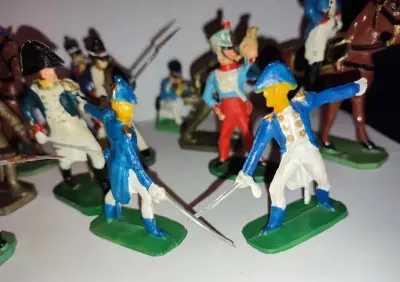 Napoleonczycy figurki PRL — praca Grażyna R., Wrocław