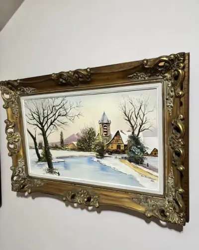 Obraz 1957r olejny na płótnie — praca Zenek, Katowice