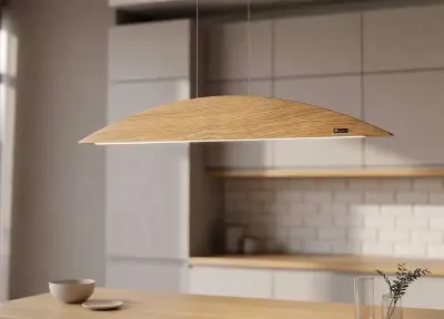 Designerska lampa drewniana LED | handmade | ciepłe/zimne światło — praca Kotenko, Orzesze