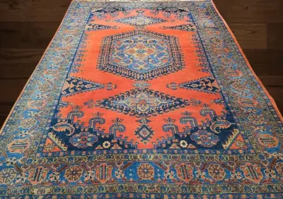 Geometryczny perski dywan Wiss z Iranu - Rękodzieło - 250 x 365 cm — praca Gallery-Rugs, Katowice