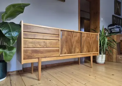 Komoda/sideboard Bytomskie Fabryki Mebli po renowacji! RETRO VINTAGE PRL — praca vojtek, Nowy Sącz