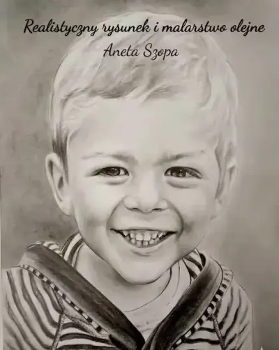 Portret ze zdjęcia na zamówienie — praca Aneta, Bratkowice