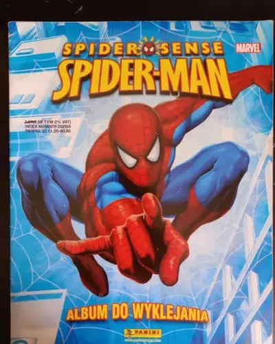 Spider-Man album z naklejkami Panini (Spider Sense) — praca Dominik, Katowice
