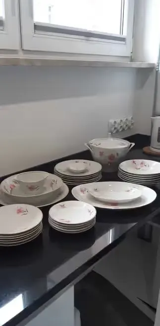Stara porcelana - zestaw obiadowy Ćmelów z czasów PRL -u — praca Wiola, Katowice