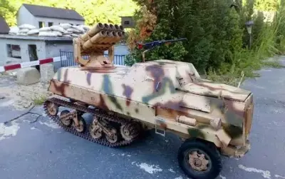 1/16 Panzerwerfer 42 rc. — praca Sebastian, Bytom