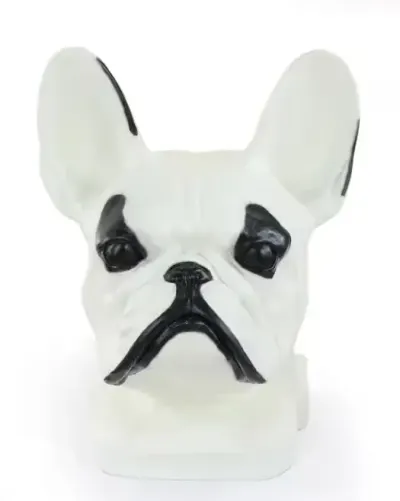 Buldog francuski I duża głowa z żywicy Art-Dog — praca Krzysztof Liszka, Żary