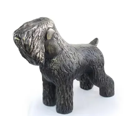 Czarny terier rosyjski figurka pełnowymiarowa Art-Dog — praca Krzysztof Liszka, Żary