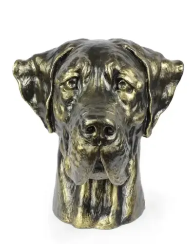 Dog niemiecki III duża głowa z żywicy Art-Dog — praca Krzysztof Liszka, Żary