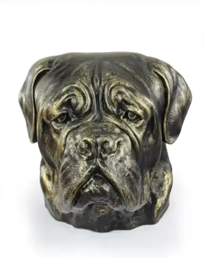 Dog z Bordeaux duża głowa z żywicy Art-Dog — praca Krzysztof Liszka, Żary