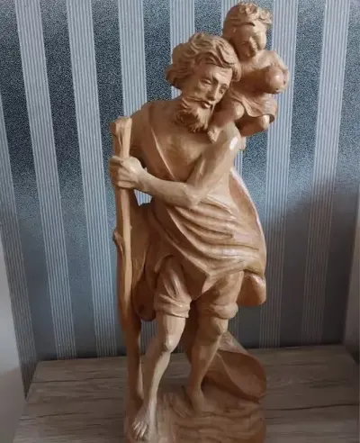 Drewniana figura duża — praca MoniaZ, Zawada