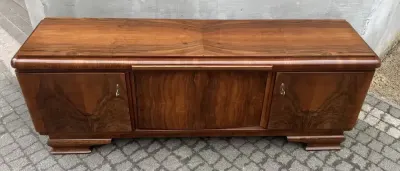 Komoda/Szafka RTV Orzech 163 Art-Deco Antyk Po Renowacji — praca Tomasz, Warszawa