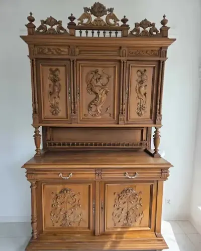 kredens antyk drewniany — praca MagdalenaN, Krynica-Zdrój
