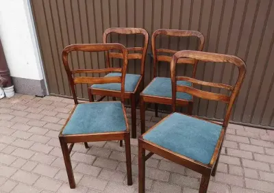 Krzesła ART-DECO Stare Antyk Komplet 4 Sztuki Po Renowacji Okazja. — praca Iwona, Swarzędz