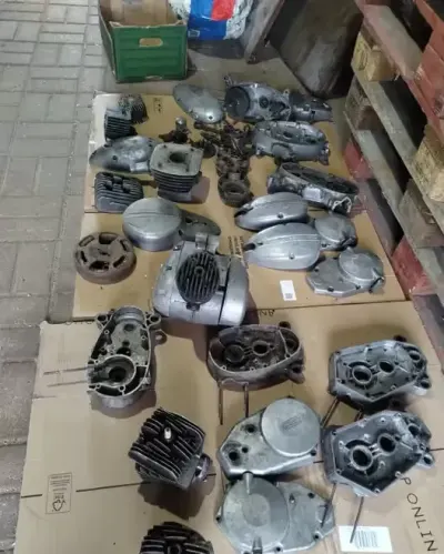 Motorynka Romet Komar Wsk Jawa kartery silnik cylinder gaźnik  części komplet ogromny zestaw — praca Piotr i Paweł, Szczecin