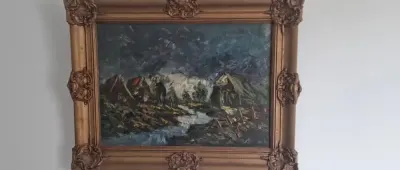 Obraz olejny Selhorst 1950r. — praca Kamil, Poznań
