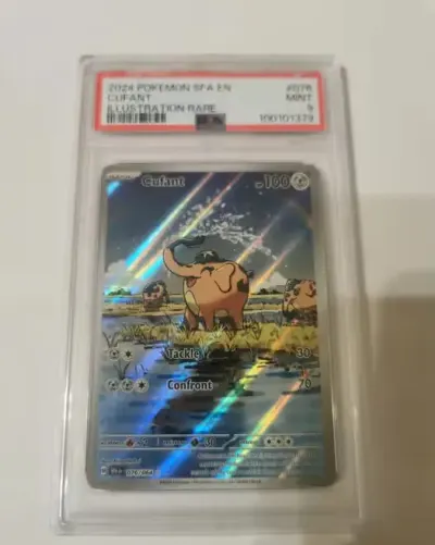 Pokemon TCG karta Cufant Illustration Rare 076/ 2024 SFA PSA 9 — praca Zbigniew Tylka, Kościelisko