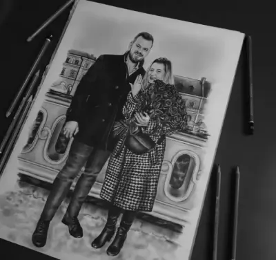 Portret ze zdjęcia — praca Weronika, Zamość