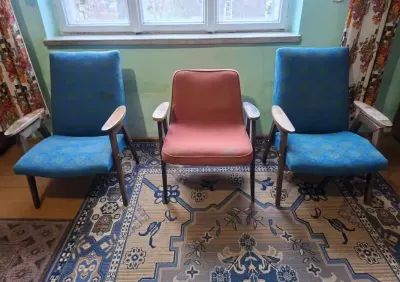 Zabytkowy fotel TON SMIDEK typ 6950 Czechosłowacja PRL antyk typ 366 — praca Ryszard, Węglówka