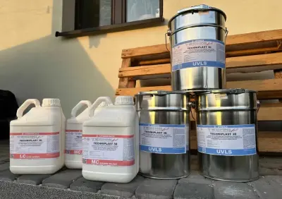 Żywica epoksydowa Techniplast - do odlewania stołów z rzeką itp. -w sumie 42kg — praca Grzesiek, Sanka
