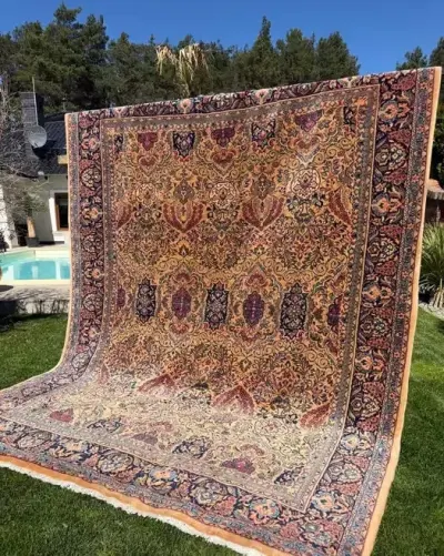 Cudo Dywan Kaszmirowy Perski Iran Keshan 350x265 NAJTANIEJ W PL — praca Dywany Świata, Zielona Góra
