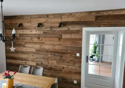 Deska rustykalna,stara deska,deska retro loft,tło — praca Rustic Boards, Lublin
