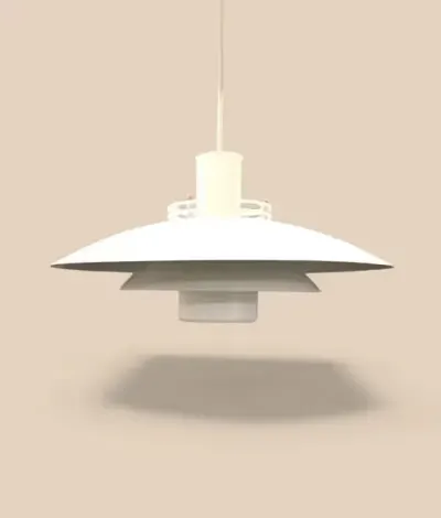 Duńska lampa wisząca Form-Light, model 80141 – klasyczny skandynawski — praca FFF, Wrocław