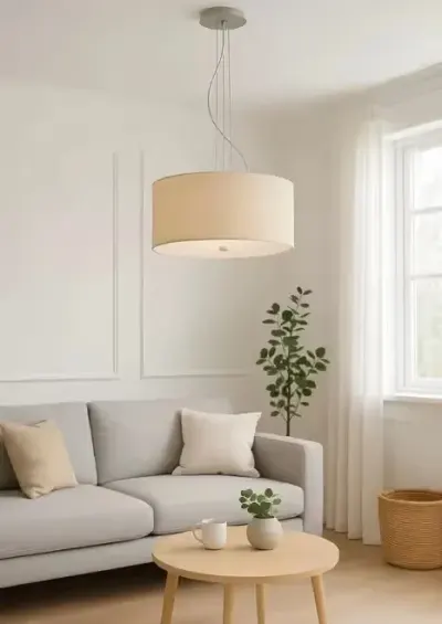 Duża wisząca lampa stołowa — praca Jolanta, Łódź