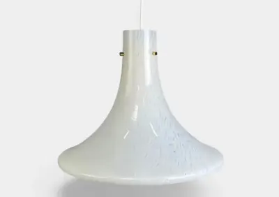 Glashütte Limburg – duża lampa wisząca ze szkła artystycznego, Niemcy, lata 70. — praca FFF, Wrocław